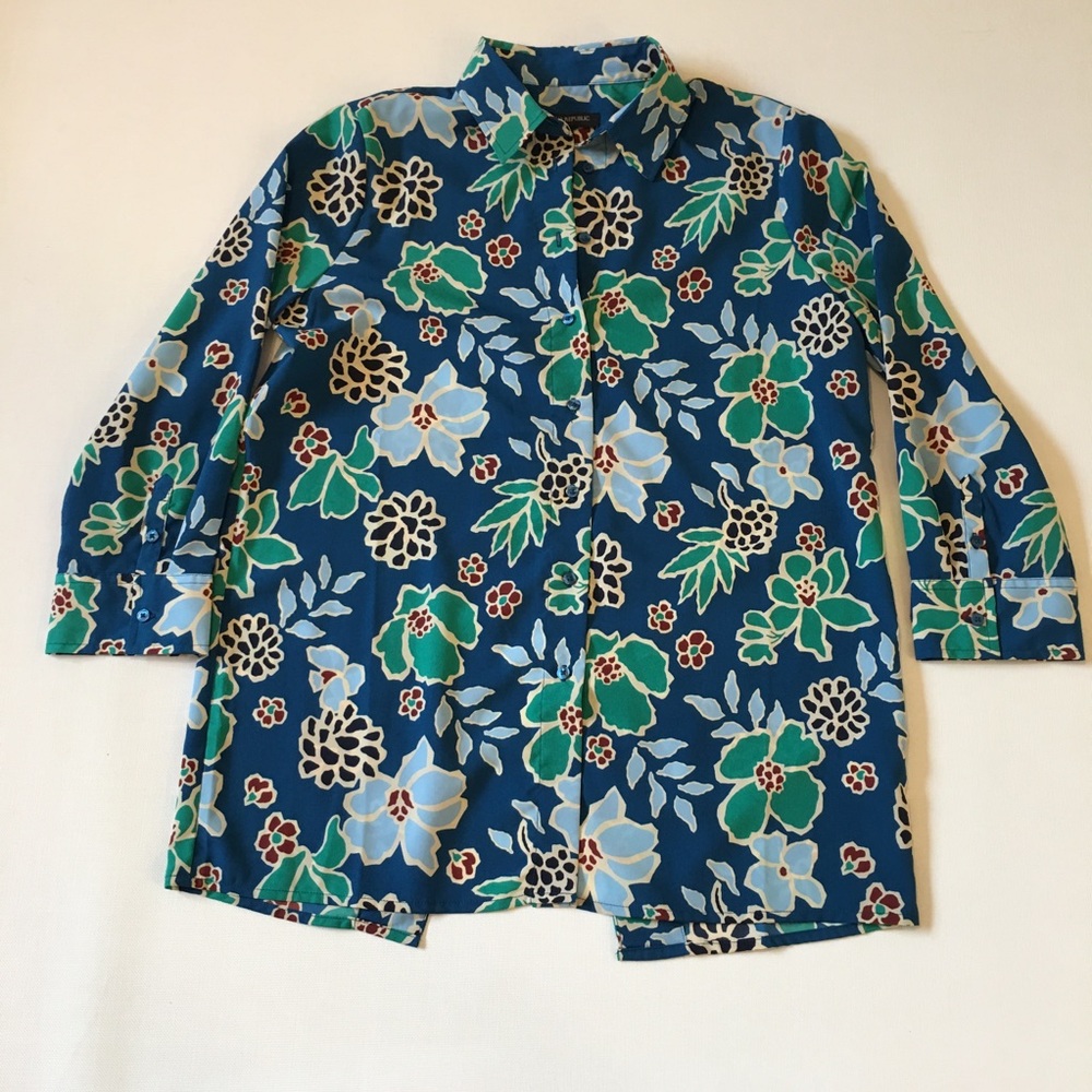 Banana Republic S Blouse Top floral new